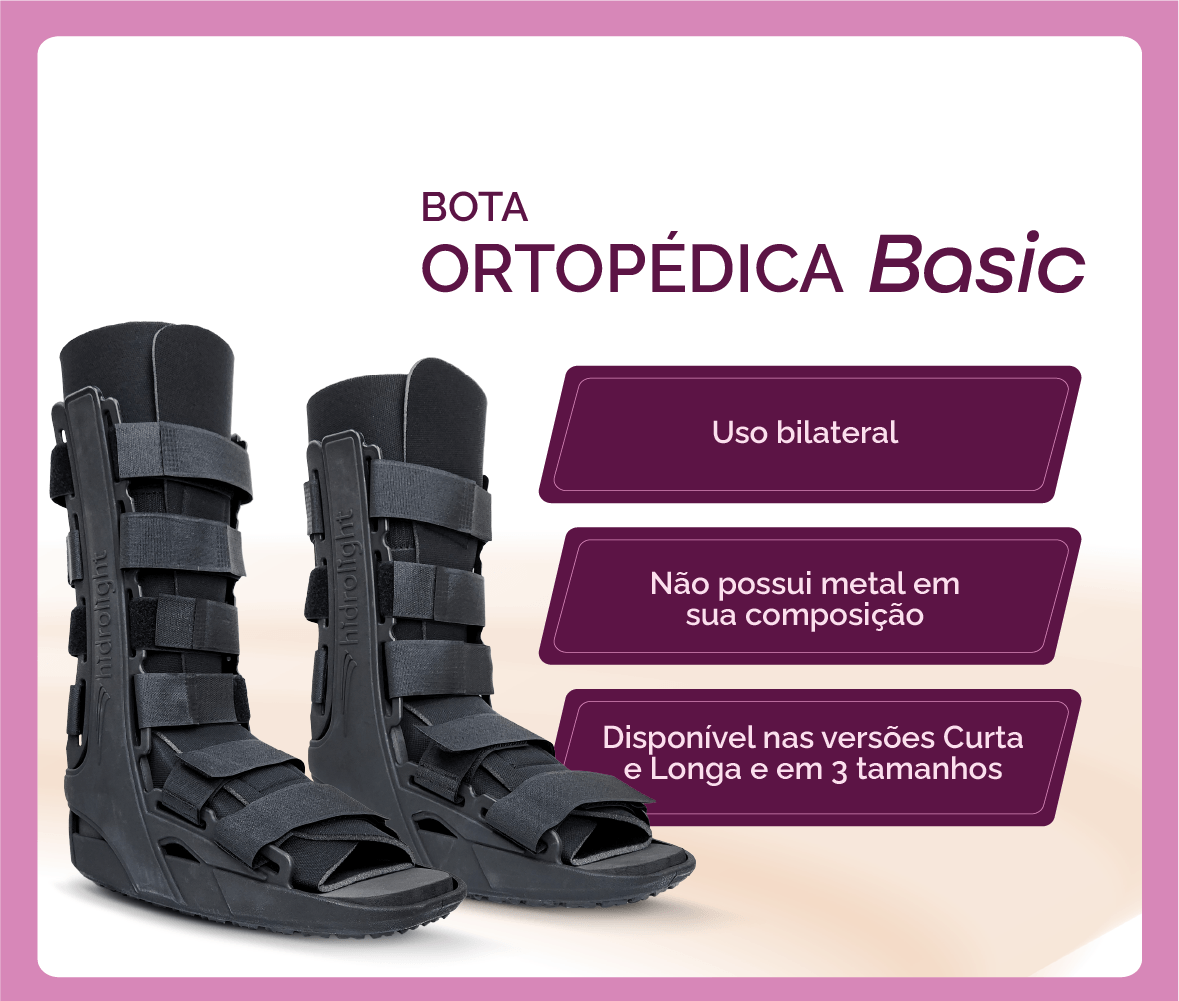 Bota Imobilizadora Basic Curta Robofoot Hidrolight - Imagem 3